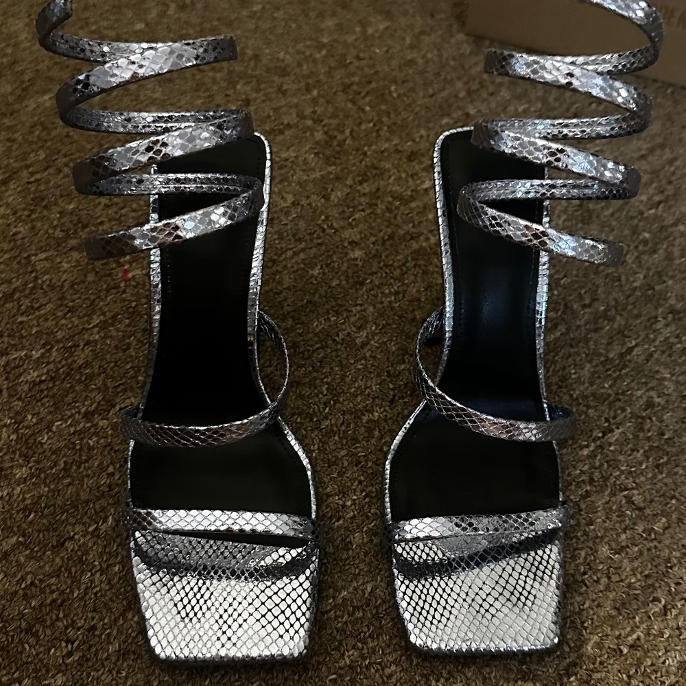 Silver heels